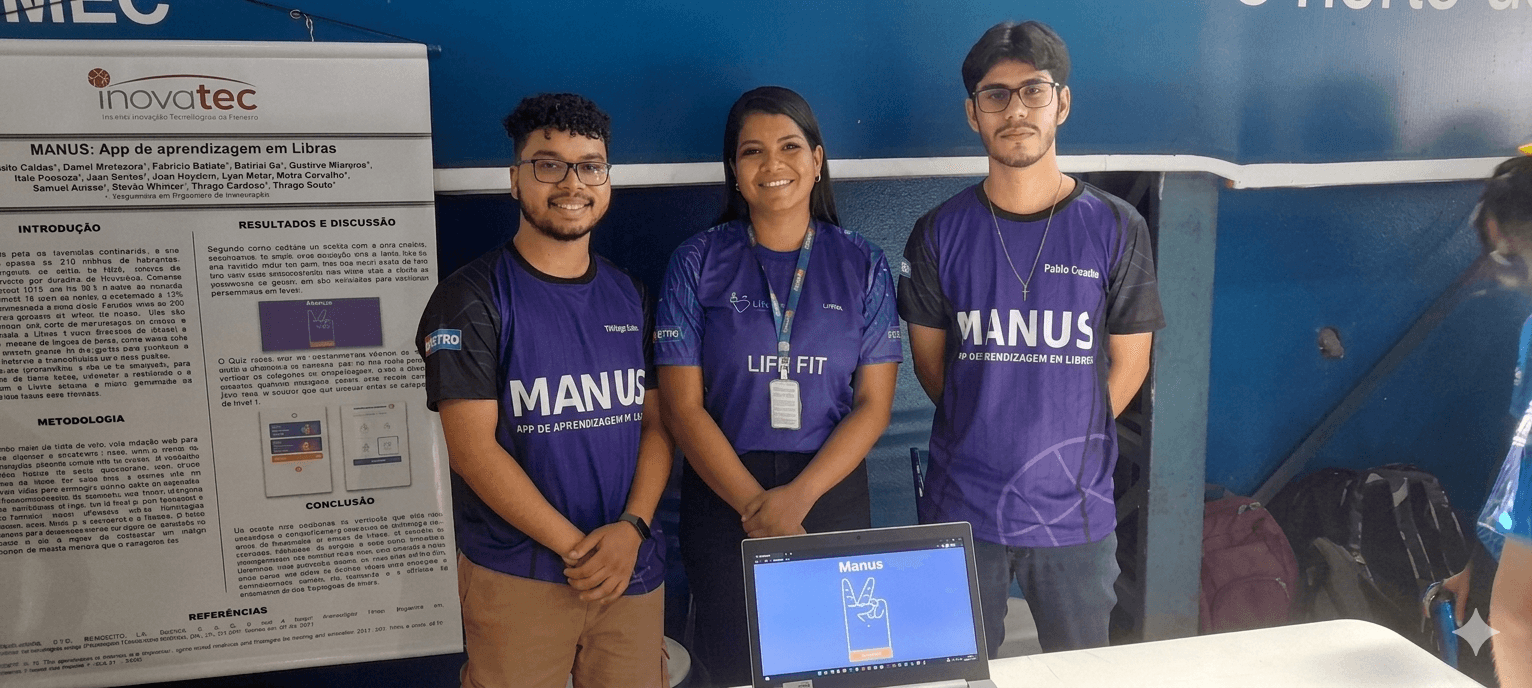 Thiago em evento de tecnologia